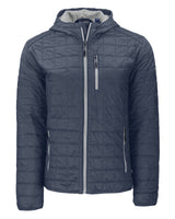 Cutter & Buck Men's Rainier Recycled Insulated Puffer Full Zip Hooded Jacket Jacket-1