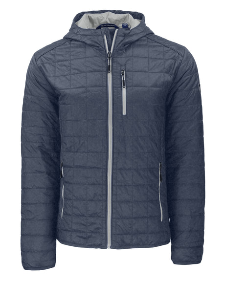 Cutter & Buck Men's Rainier Recycled Insulated Puffer Full Zip Hooded Jacket Jacket-1