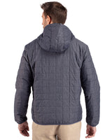 Cutter & Buck Men's Rainier Recycled Insulated Puffer Full Zip Hooded Jacket Jacket-5