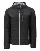Cutter & Buck Men's Rainier Recycled Insulated Puffer Full Zip Hooded Jacket Jacket-5