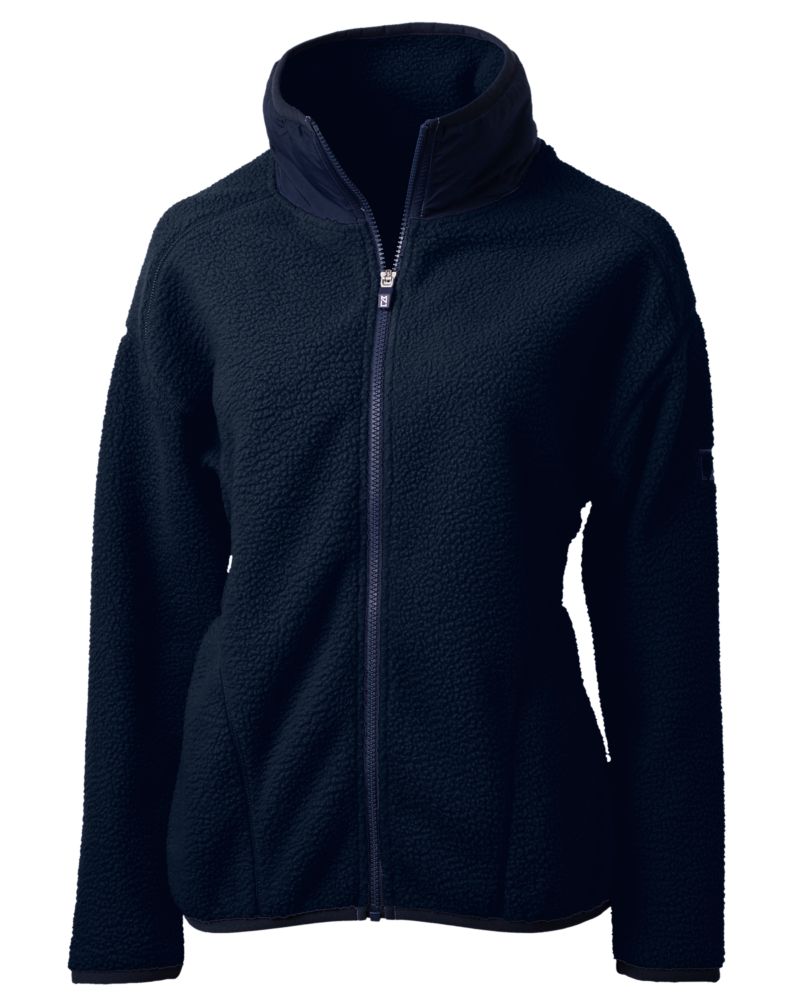 Cutter & Buck Women's Cascade Epic Comfort Recycled Sherpa Fleece Full Zip Jacket-6