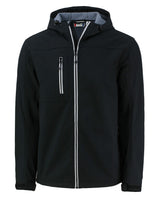 Clique Men's Telemark Recycled Stretch Softshell Full Zip Hooded Jacket-1
