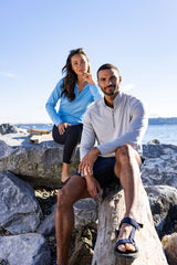 Cutter & Buck Men's Coastline Recycled Double Peached Quarter Zip Pullover-2