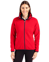 Cutter & Buck Women's Cascade Epic Comfort Recycled Sherpa Fleece Full Zip Jacket-7
