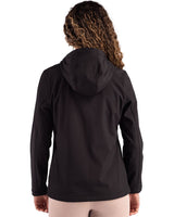 Clique Women's Tempo Recycled Stretch Softshell Full Zip Hooded Jacket-2