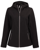 Clique Women's Tempo Recycled Stretch Softshell Full Zip Hooded Jacket-4