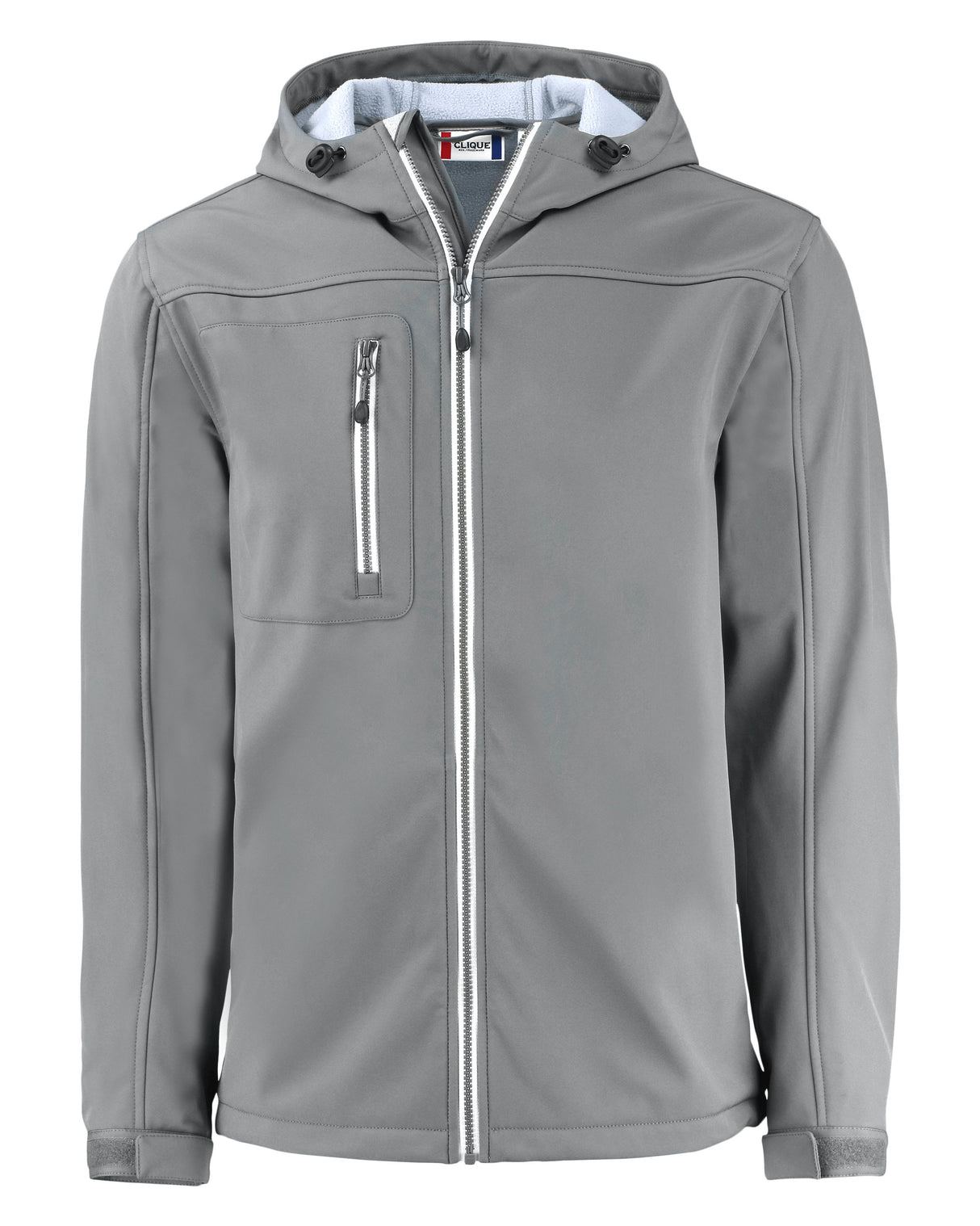 Clique Men's Telemark Recycled Stretch Softshell Full Zip Hooded Jacket-5