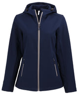 Clique Women's Tempo Recycled Stretch Softshell Full Zip Hooded Jacket-4