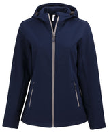 Clique Women's Tempo Recycled Stretch Softshell Full Zip Hooded Jacket-5