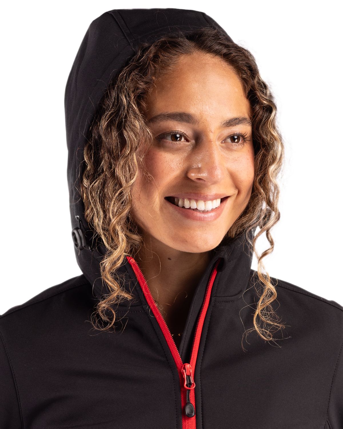 Clique Women's Tempo Recycled Stretch Softshell Full Zip Hooded Jacket-4