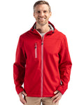 Clique Men's Telemark Recycled Stretch Softshell Full Zip Hooded Jacket-1