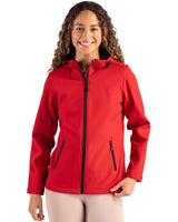 Clique Women's Tempo Recycled Stretch Softshell Full Zip Hooded Jacket-1