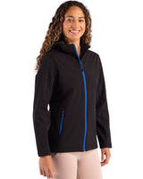 Clique Women's Tempo Recycled Stretch Softshell Full Zip Hooded Jacket-3
