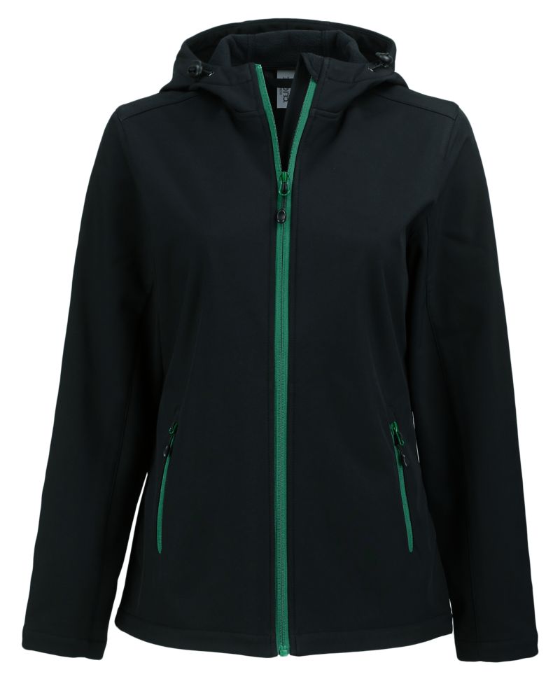 Clique Women's Tempo Recycled Stretch Softshell Full Zip Hooded Jacket-5