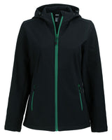Clique Women's Tempo Recycled Stretch Softshell Full Zip Hooded Jacket-5