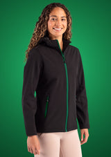 Clique Women's Tempo Recycled Stretch Softshell Full Zip Hooded Jacket-7