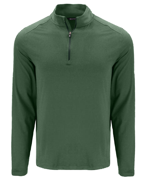 Cutter & Buck Men's Coastline Recycled Double Peached Quarter Zip Pullover-1