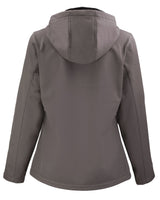 Clique Women's Tempo Recycled Stretch Softshell Full Zip Hooded Jacket-6