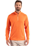 Cutter & Buck Men's Coastline Recycled Double Peached Quarter Zip Pullover-1