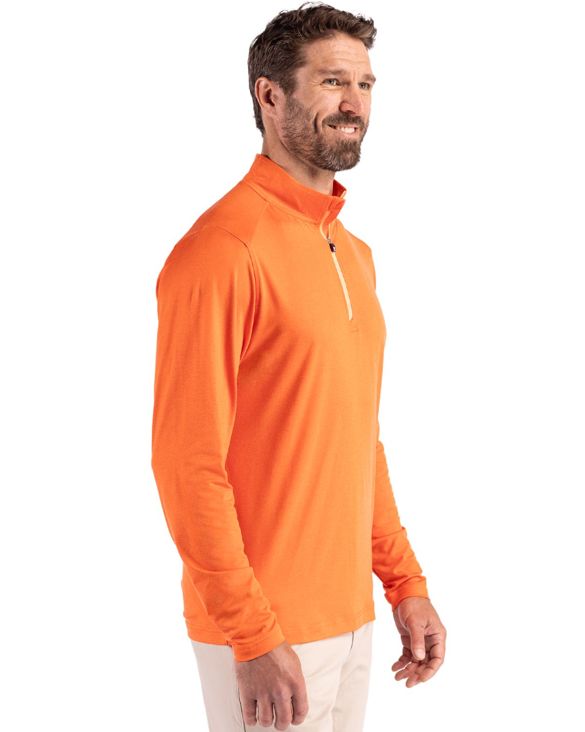 Cutter & Buck Men's Coastline Recycled Double Peached Quarter Zip Pullover-3