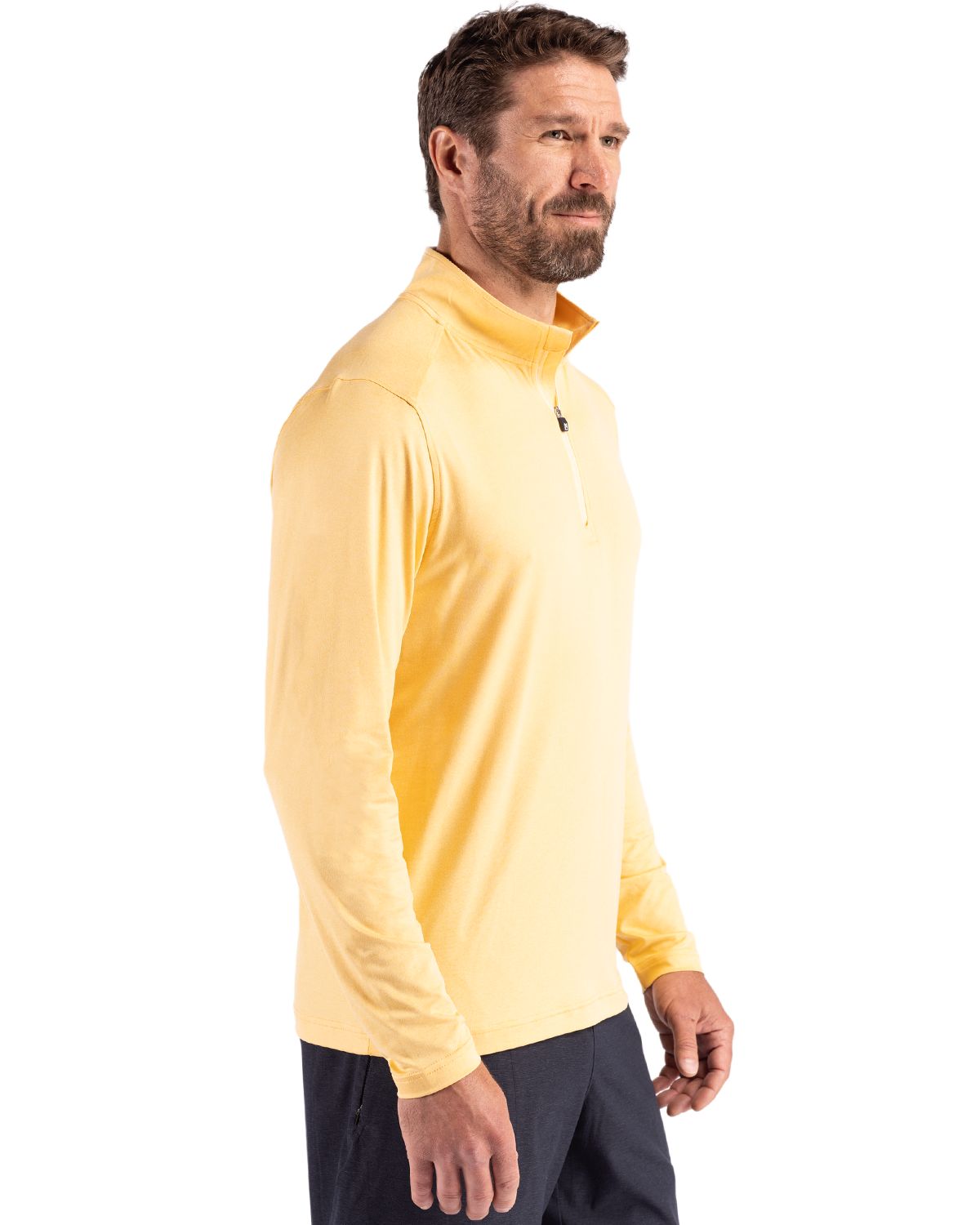 Cutter & Buck Men's Coastline Recycled Double Peached Quarter Zip Pullover-3