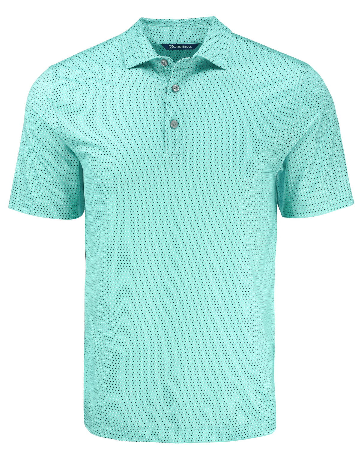 Cutter & Buck Men's Pike Recycled Shadow Check Print Polo-1