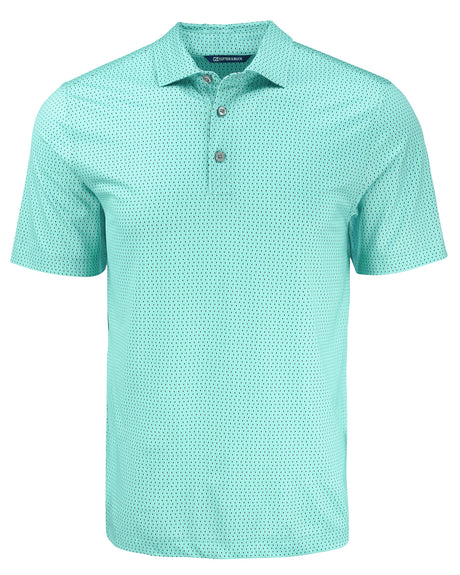 Cutter & Buck Men's Pike Recycled Shadow Check Print Polo-1