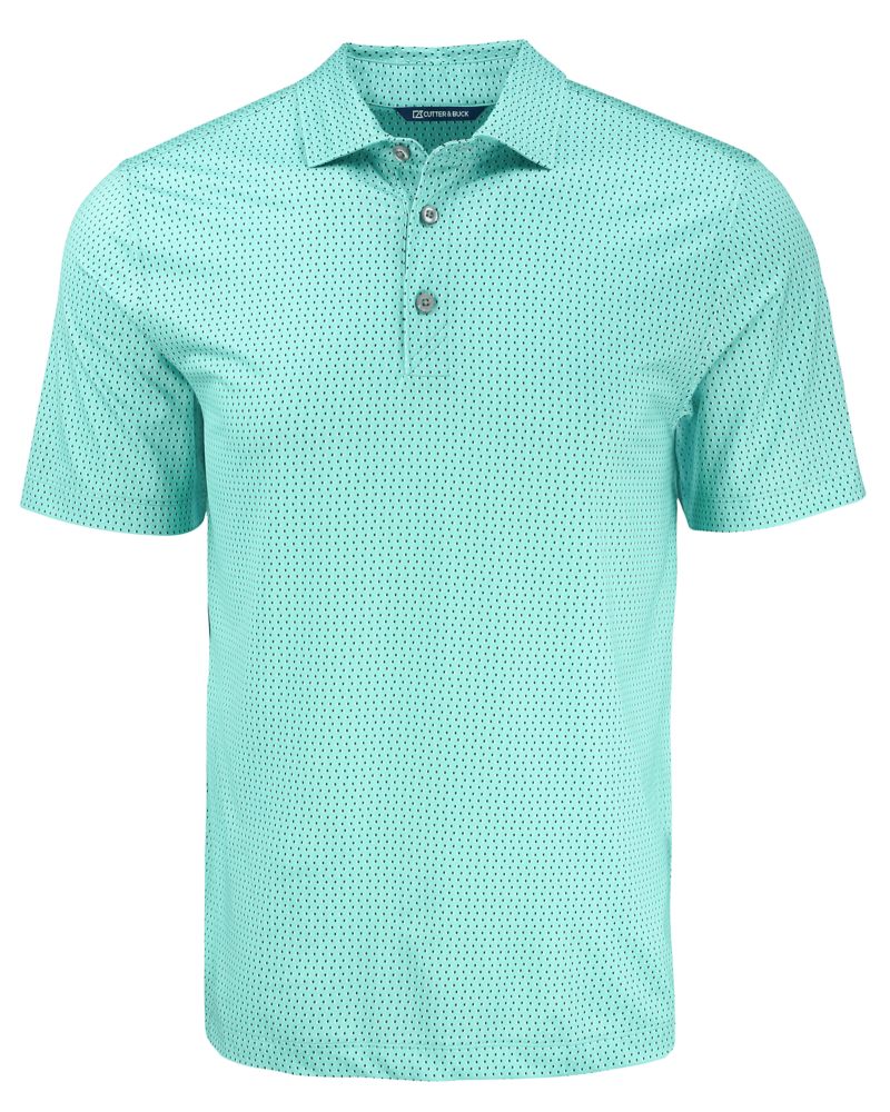 Cutter & Buck Men's Pike Recycled Shadow Check Print Polo-2