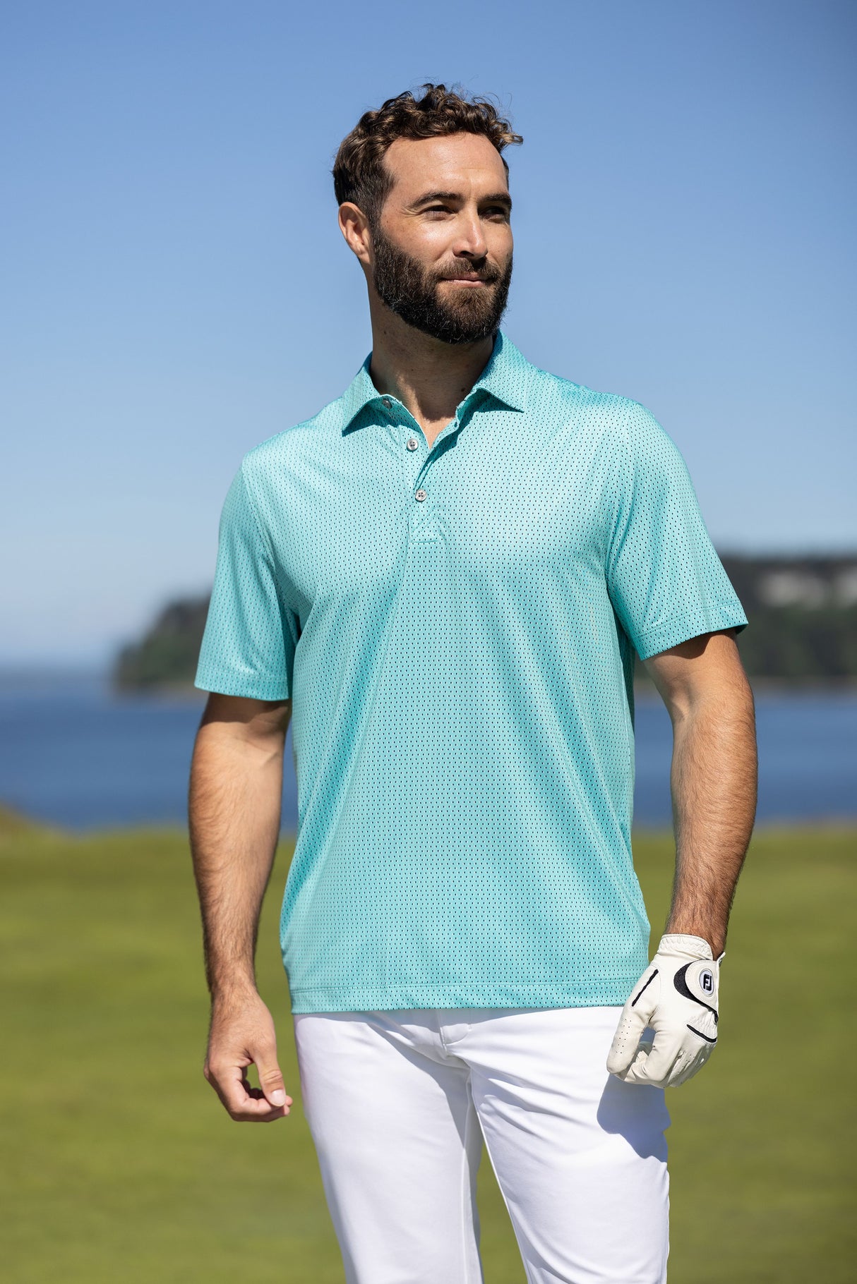 Cutter & Buck Men's Pike Recycled Shadow Check Print Polo-7