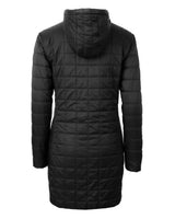 Cutter & Buck Women's Rainier Recycled Insulated Puffer Full Zip Hooded Long Coat-14