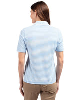 Cutter & Buck Women's Virtue Recycled Stripe Featherlight Pique Half Zip-5