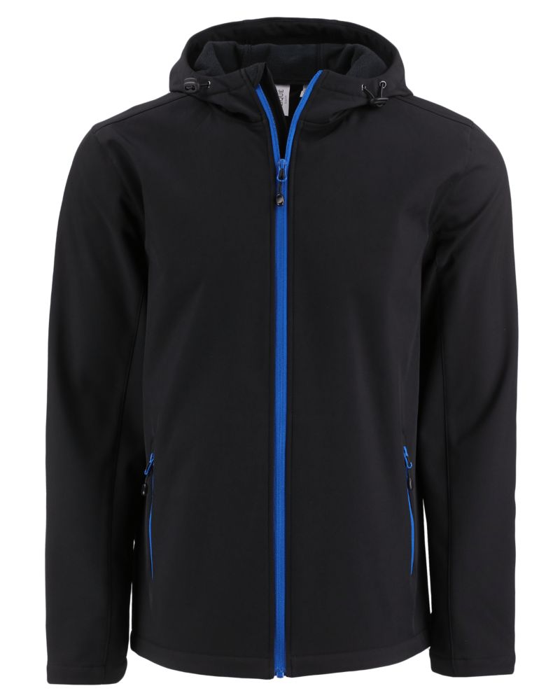Clique Men's Tempo Recycled Stretch Softshell Full Zip Hooded Jacket-5