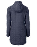 Cutter & Buck Women's Rainier Recycled Insulated Puffer Full Zip Hooded Long Coat-1