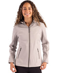 Clique Women's Tempo Recycled Stretch Softshell Full Zip Hooded Jacket-1