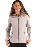 Clique Women's Tempo Recycled Stretch Softshell Full Zip Hooded Jacket-1
