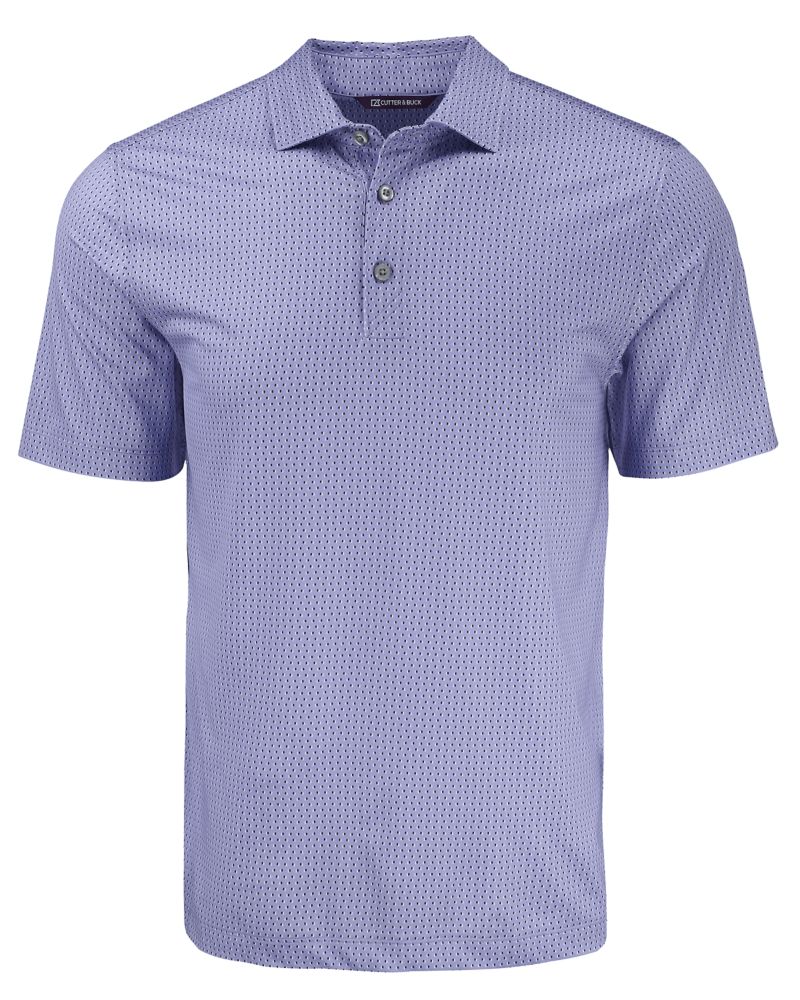 Cutter & Buck Men's Pike Recycled Shadow Check Print Polo-2