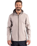 Clique Men's Tempo Recycled Stretch Softshell Full Zip Hooded Jacket-1