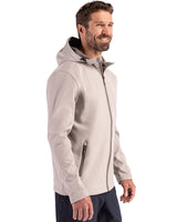 Clique Men's Tempo Recycled Stretch Softshell Full Zip Hooded Jacket-3