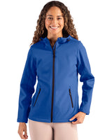 Clique Women's Tempo Recycled Stretch Softshell Full Zip Hooded Jacket-1