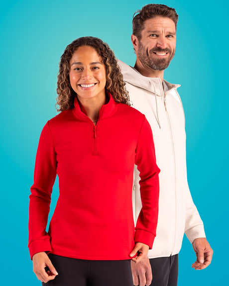 Clique Women's Haven Recycled Quarter Zip Sweatshirt-1