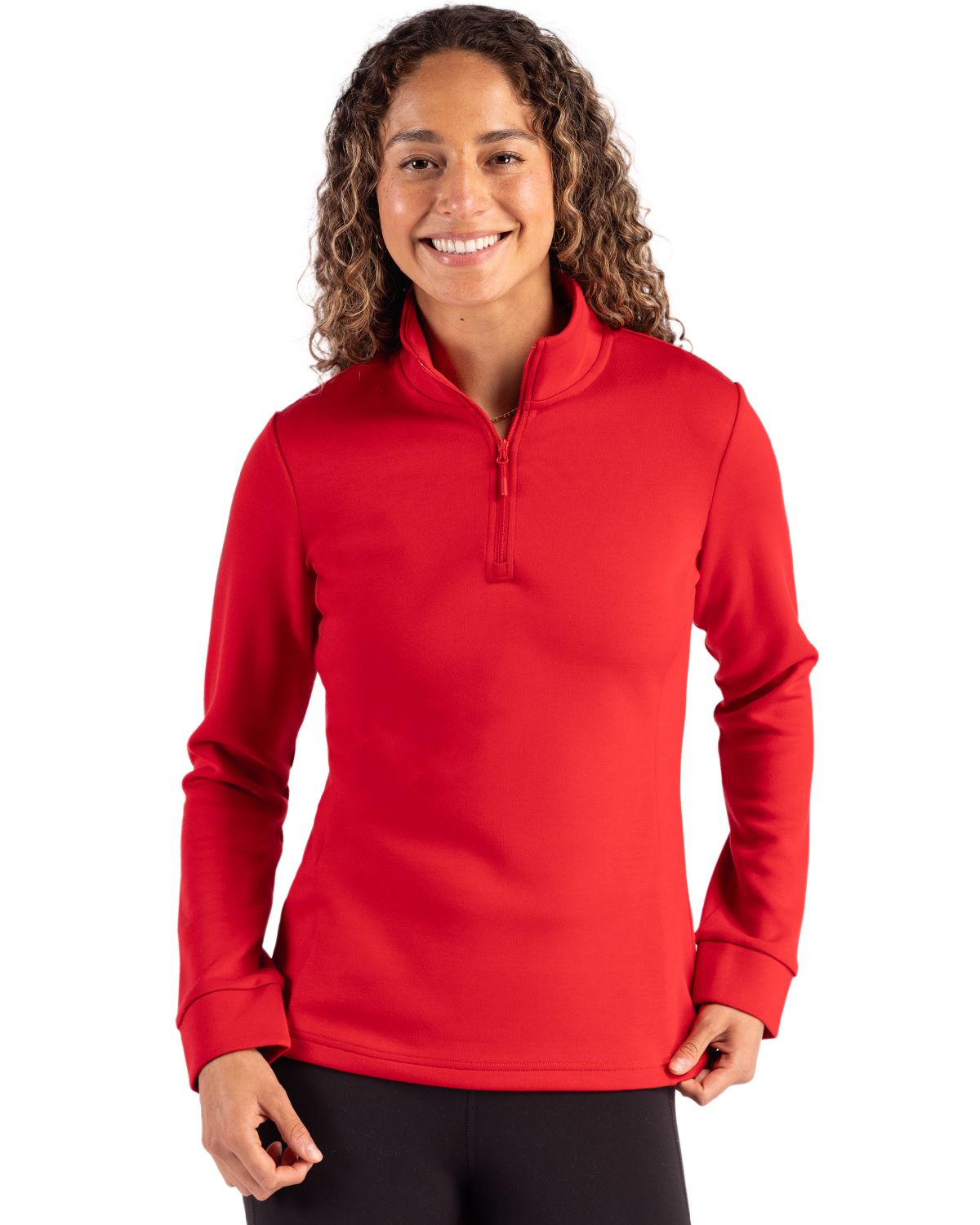 Clique Women's Haven Recycled Quarter Zip Sweatshirt-5