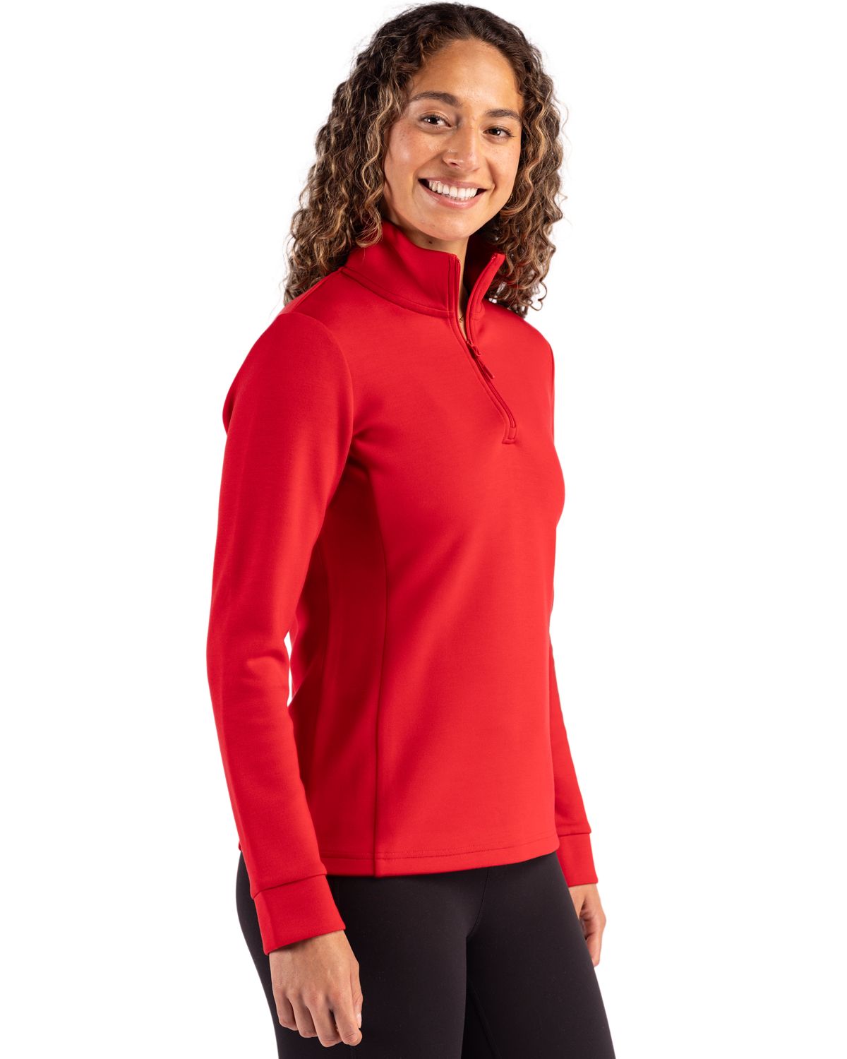 Clique Women's Haven Recycled Quarter Zip Sweatshirt-6