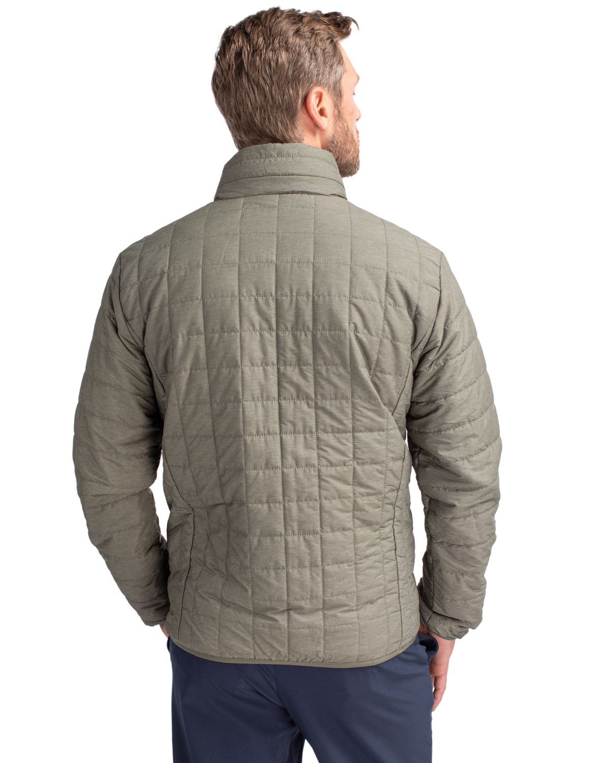 Cutter & Buck Men's Rainier Recycled Insulated Puffer Full Zip Jacket-2