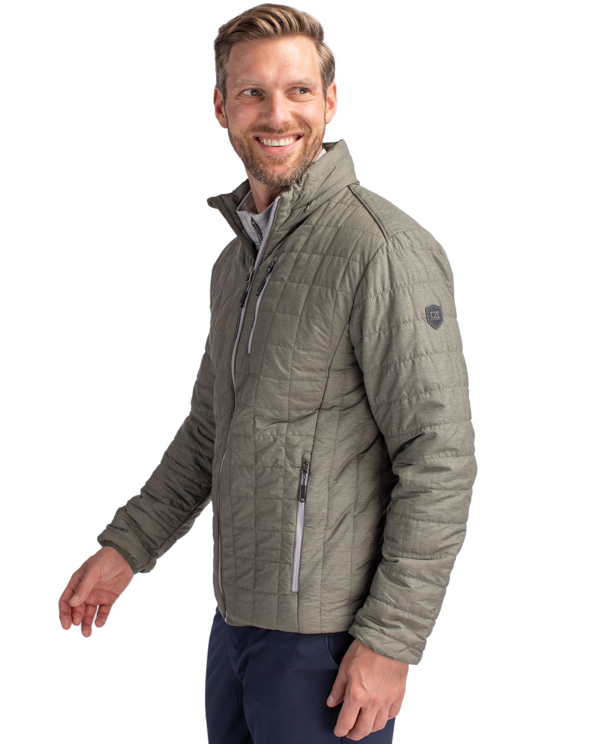 Cutter & Buck Men's Rainier Recycled Insulated Puffer Full Zip Jacket-4