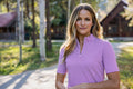 Cutter & Buck Women's Virtue Recycled Stripe Featherlight Pique Half Zip-1