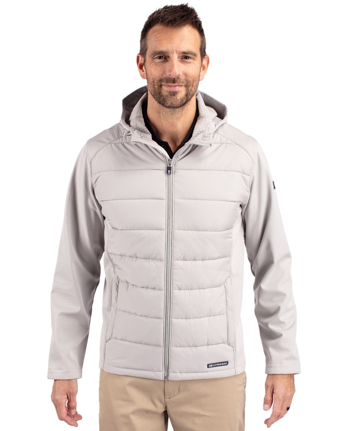 Cutter & Buck Men's Evoke Hybrid Full Zip Jacket-1