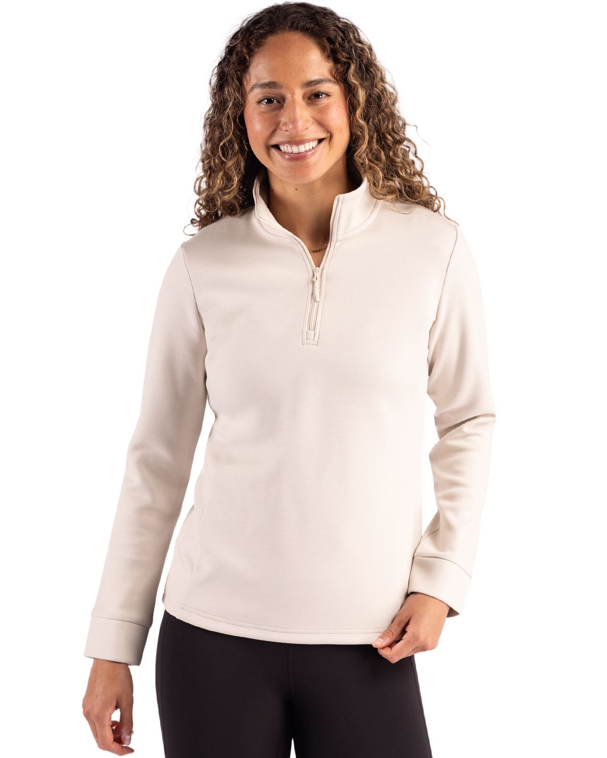 Clique Women's Haven Recycled Quarter Zip Sweatshirt-4