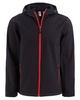Clique Men's Tempo Recycled Stretch Softshell Full Zip Hooded Jacket-4
