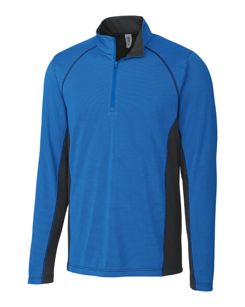 Clique Men's Ice Pique Colorblock Tech Half Zip-3