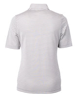 Cutter & Buck Women's Virtue Recycled Stripe Featherlight Pique Half Zip-8
